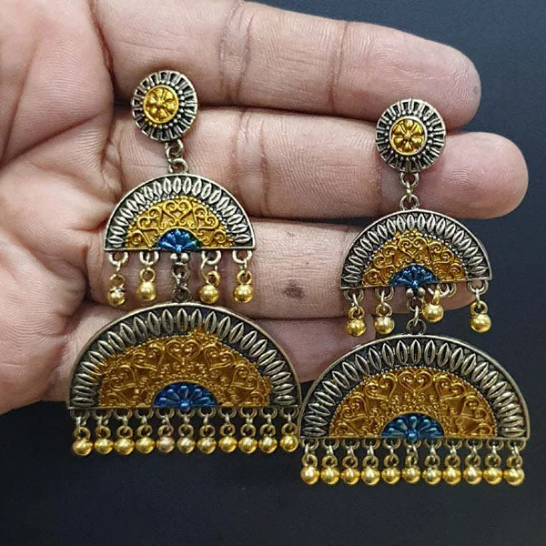 Mixed metal earrings-Earring Fashion Low Price Guaranteed Quaity Product Fashion Bohemian Tribal Gypsy Jewellery Online India