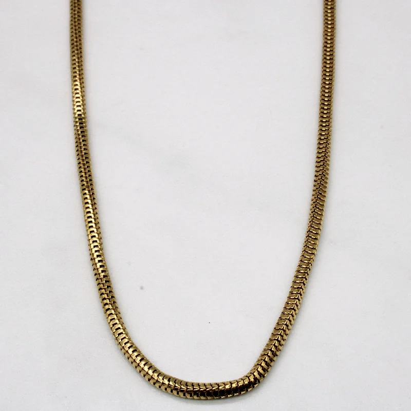 Rustic wooden necklaces-18k Yellow Gold Necklace | 24" |