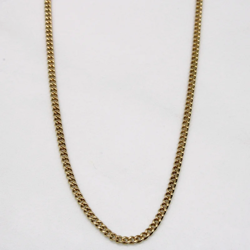 Leather braid necklaces-10k Yellow Gold Necklace | 32" |