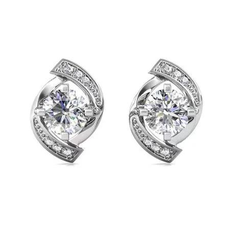 Multi-tier earrings-Ariella Moissanite Earrings