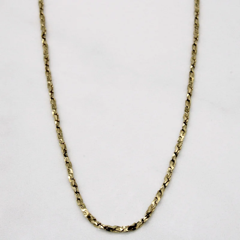 Abstract design necklaces-10k Yellow Gold Necklace | 18" |