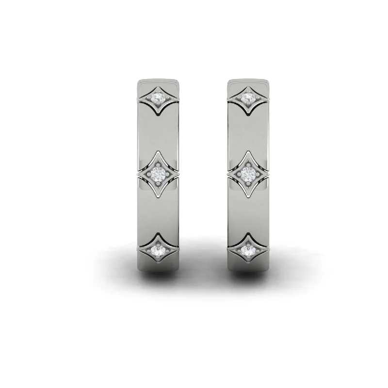 Pearl stud earrings-Diamond Vlora Star Earrings