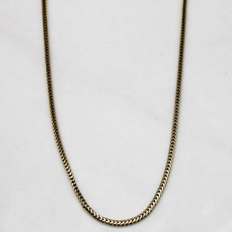 Mixed metal necklaces-10k Yellow Gold Necklace | 17" |