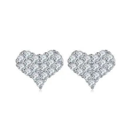 Angel wing earrings-Tessa Moissanite Earrings