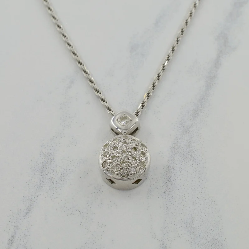 Filigree design necklaces-Diamond Pendant Necklace | 0.20ctw | 18.25" |