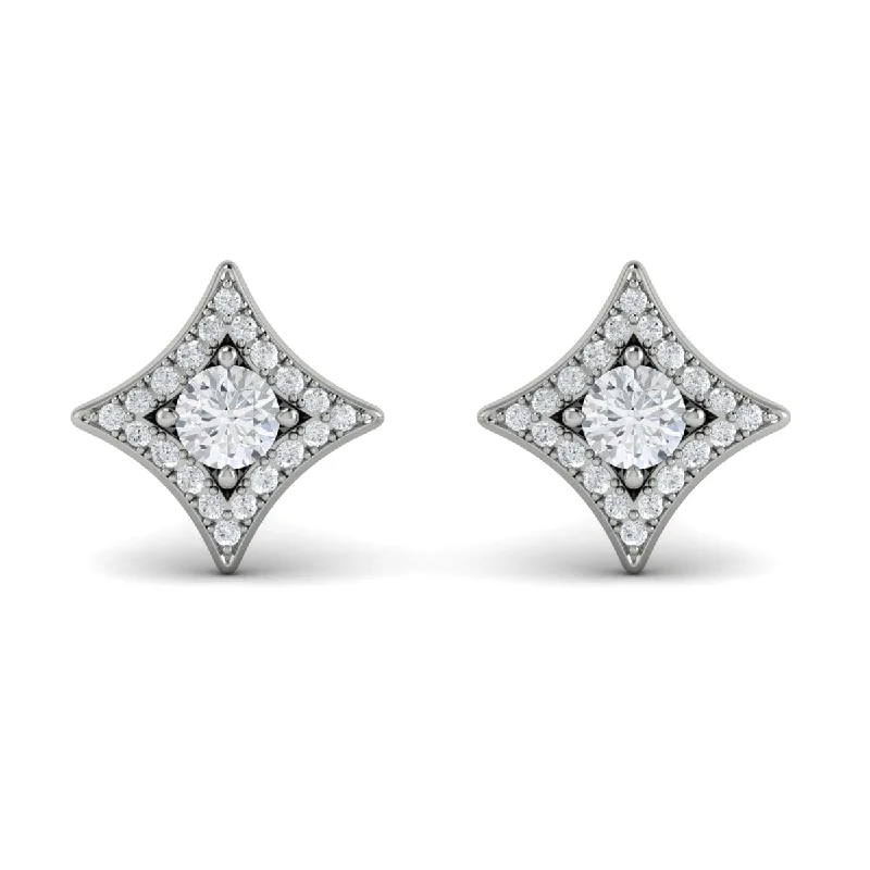 Fringe charm earrings-Diamond Vlora Star Stud Earrings