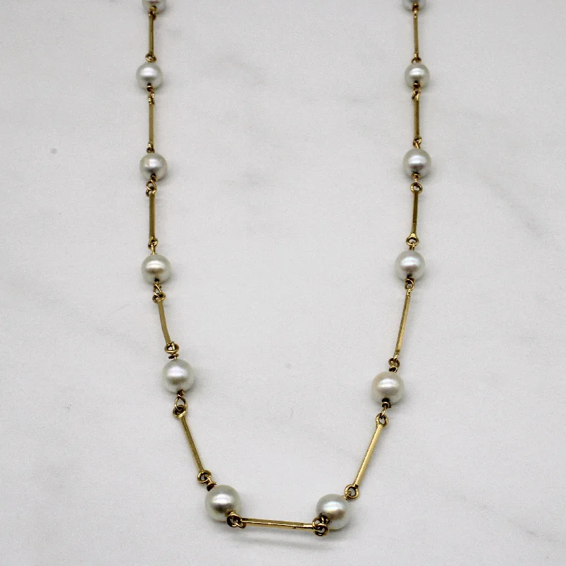 Zodiac sign necklaces-Pearl Necklace | 36" |