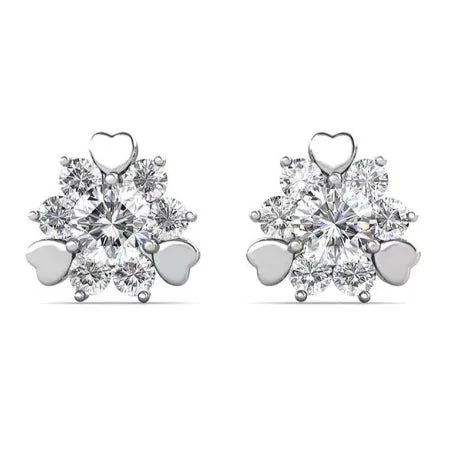 Retro style earrings-Valeria Lab Diamond Earrings