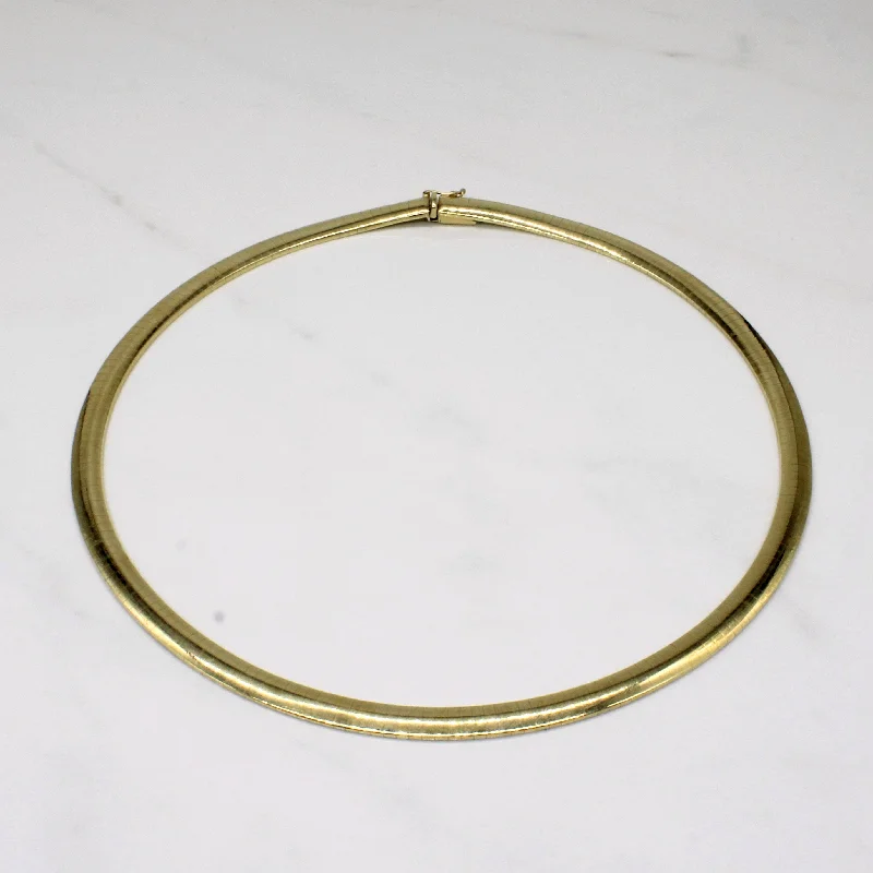 Thick link necklaces-14k Yellow Gold Herringbone Necklace | 17" |