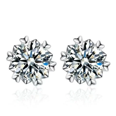 Victorian style earrings-Skylar Diamond Earrings