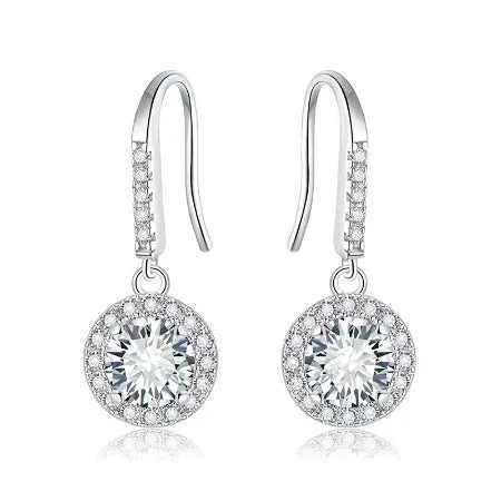 Asymmetrical earrings-Connie Moissanite Earrings