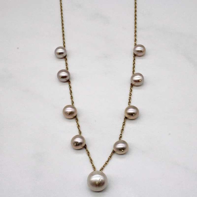 Luxe velvet necklaces-Pearl Necklace | 18" |