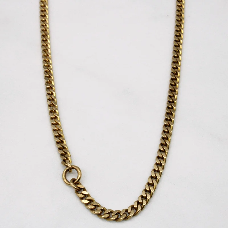 Tennis style necklaces-14k Yellow Gold Watch Chain | 24" |