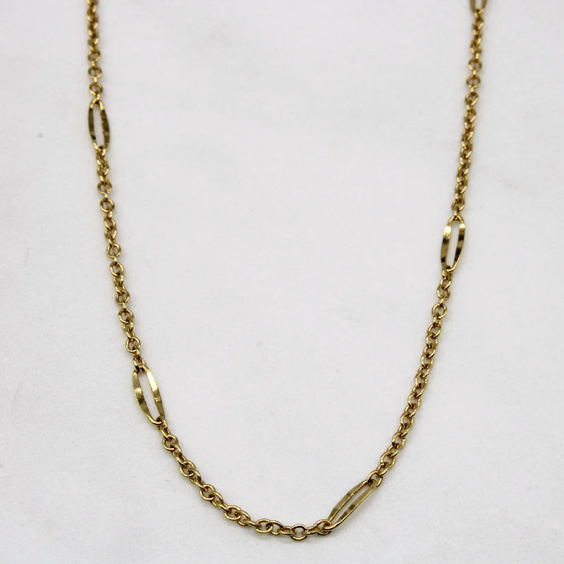 Floral motif necklaces-14k Yellow Gold Necklace | 22" |