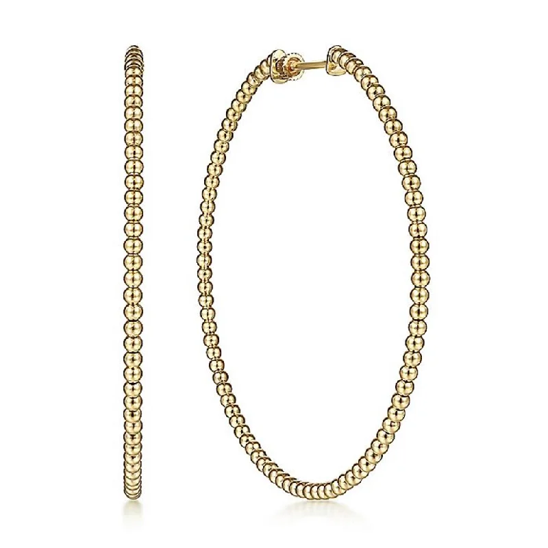 Lightweight hoop earrings-Gabriel Bujukan Classic Hoops - 50mm