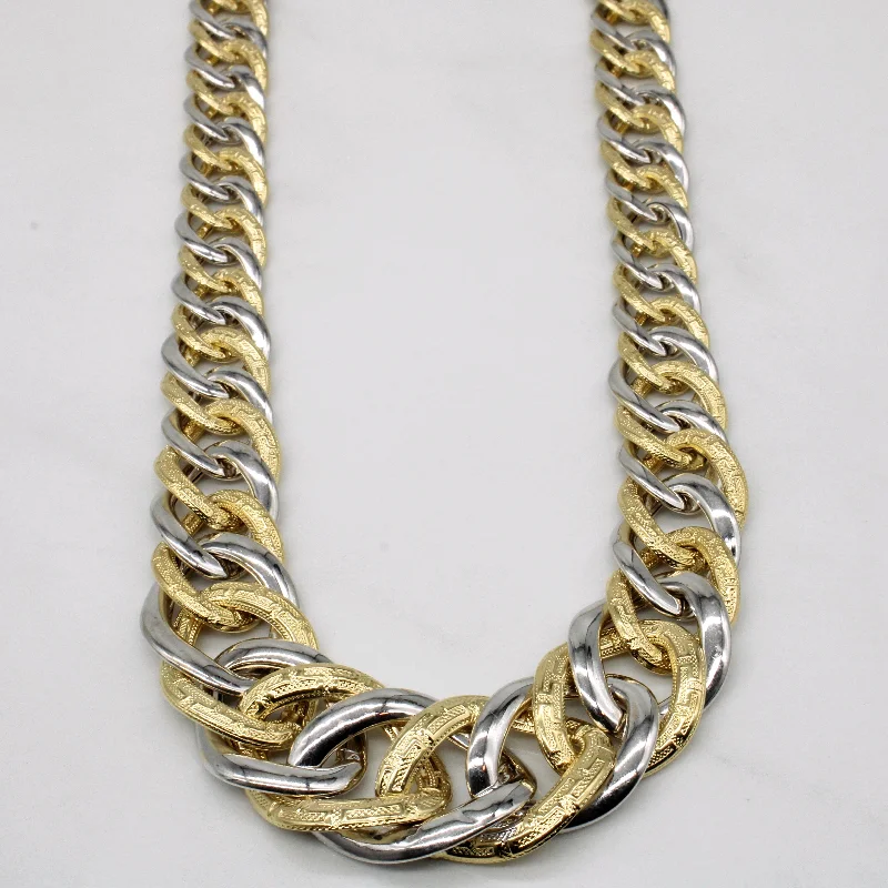 Victorian design necklaces-18k Two Tone Gold Necklace | 18" |