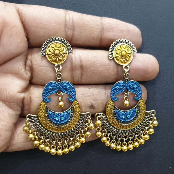 Sunflower motif earrings-Earring Fashion Low Price Guaranteed Quaity Product Fashion Bohemian Tribal Gypsy Jewellery Online India