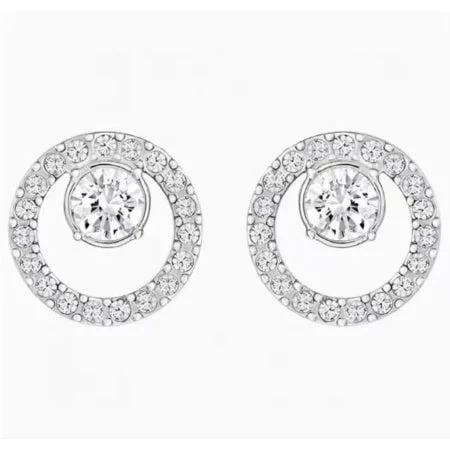 Minimalist bar earrings-Charlie Round Lab Diamond Earrings