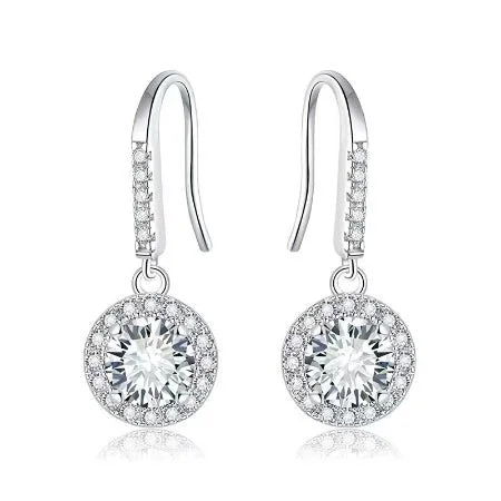 Glass bead earrings-Connie Lab Diamond Earrings