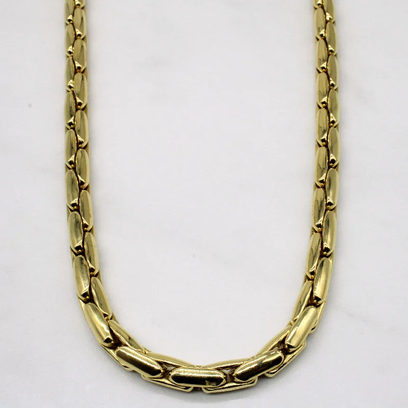 Statement bib necklaces-18k Yellow Gold Necklace | 20" |