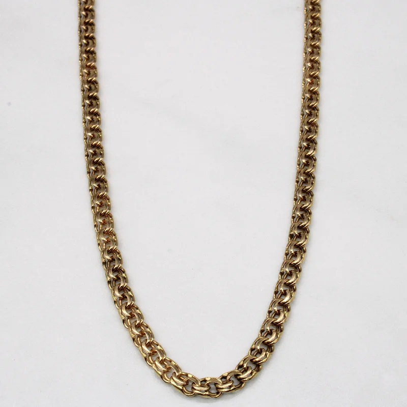 Peacock feather necklaces-14k Yellow Gold Necklace | 22" |