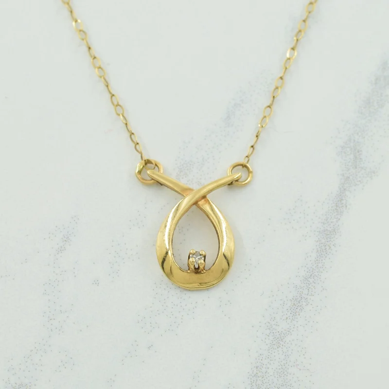 Triple-layer necklaces-Diamond Pendant Necklace | 0.01ct | 17" |