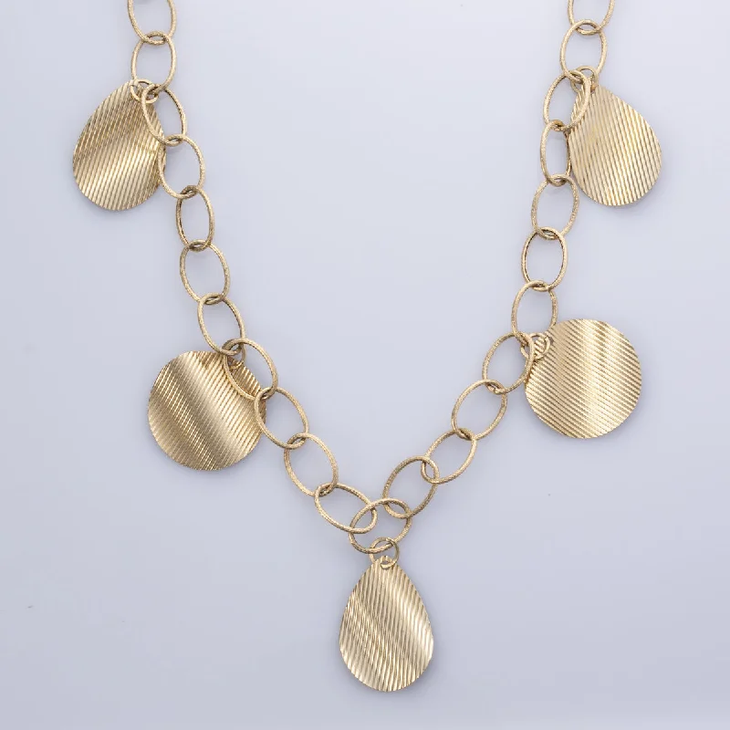 Organic shape necklaces-14k Yellow Gold Necklace & Chain | 44" |