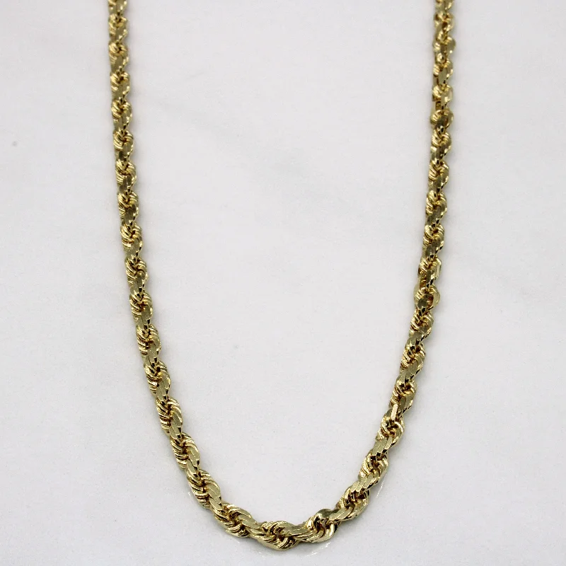 Multi-strand necklaces-14k Yellow Gold Rope Chain | 24" |