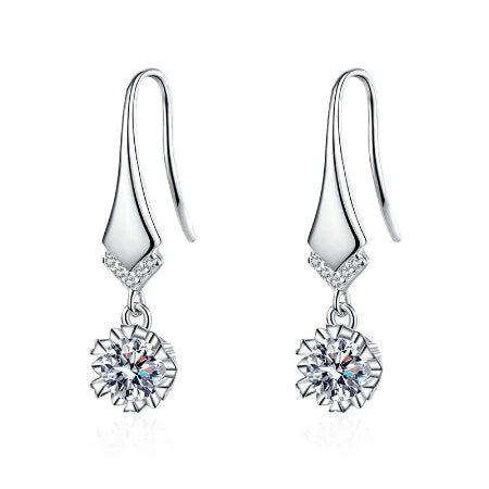 Celestial charm earrings-Mabel Lab Diamond Earrings