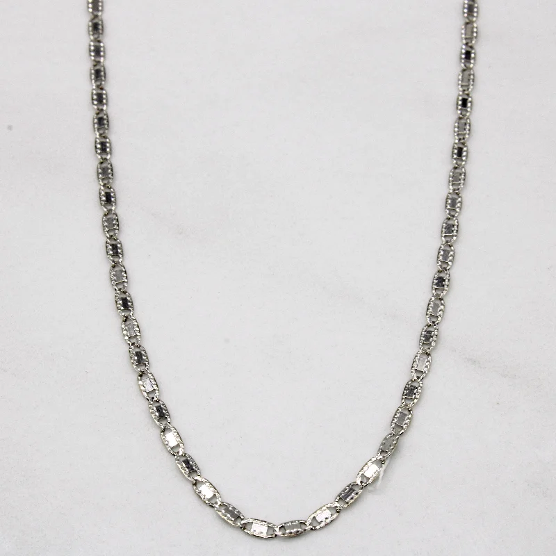 Infinity knot necklaces-18k White Gold Necklace | 19" |