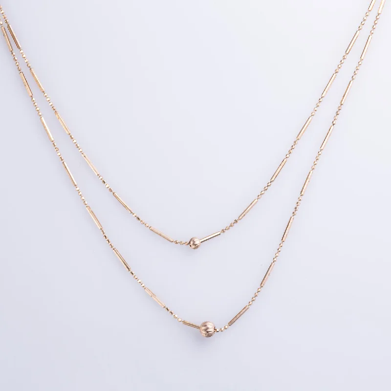 Spiral pendant necklaces-18k Rose Gold Necklace | 20" |