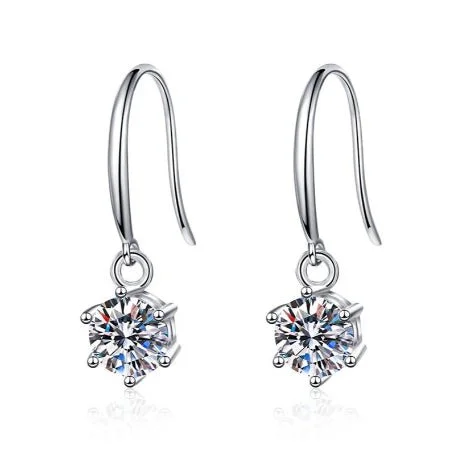 Abstract design earrings-Luisa Lab Diamond Earrings