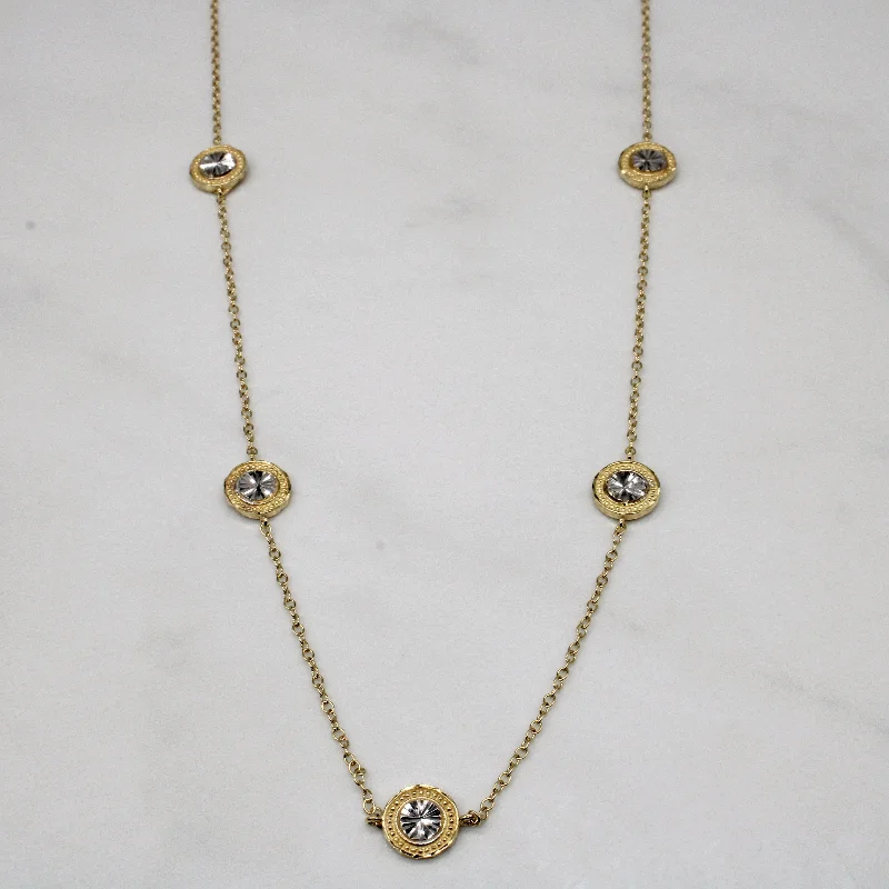 Infinity knot necklaces-14k Two Tone Gold Necklace | 36" |