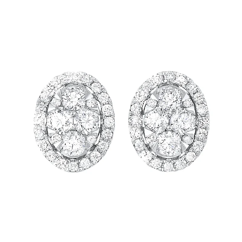 Filigree drop earrings-14K Diamond Earrings