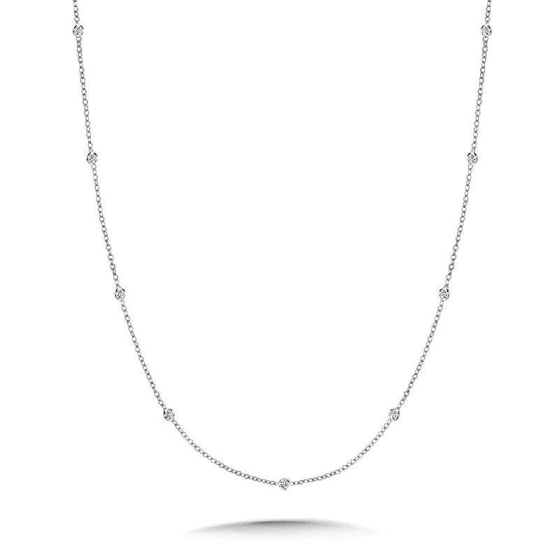 Thick link necklaces-18" DIAMOND LINKS NECKLACE