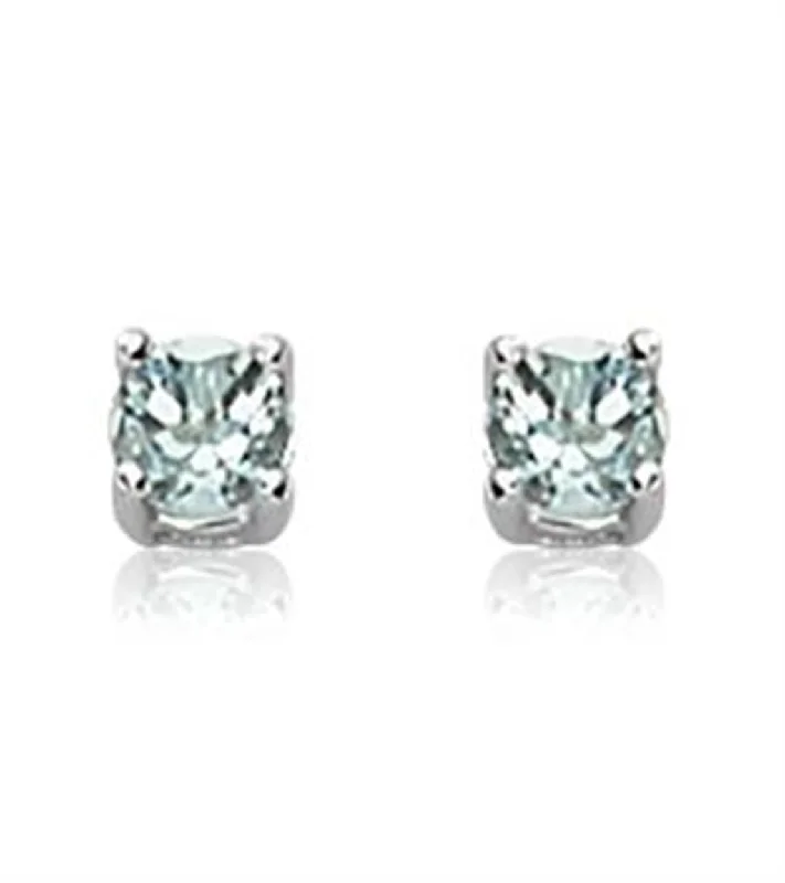 Modern stud earrings-Carla Aquamarine Earrings