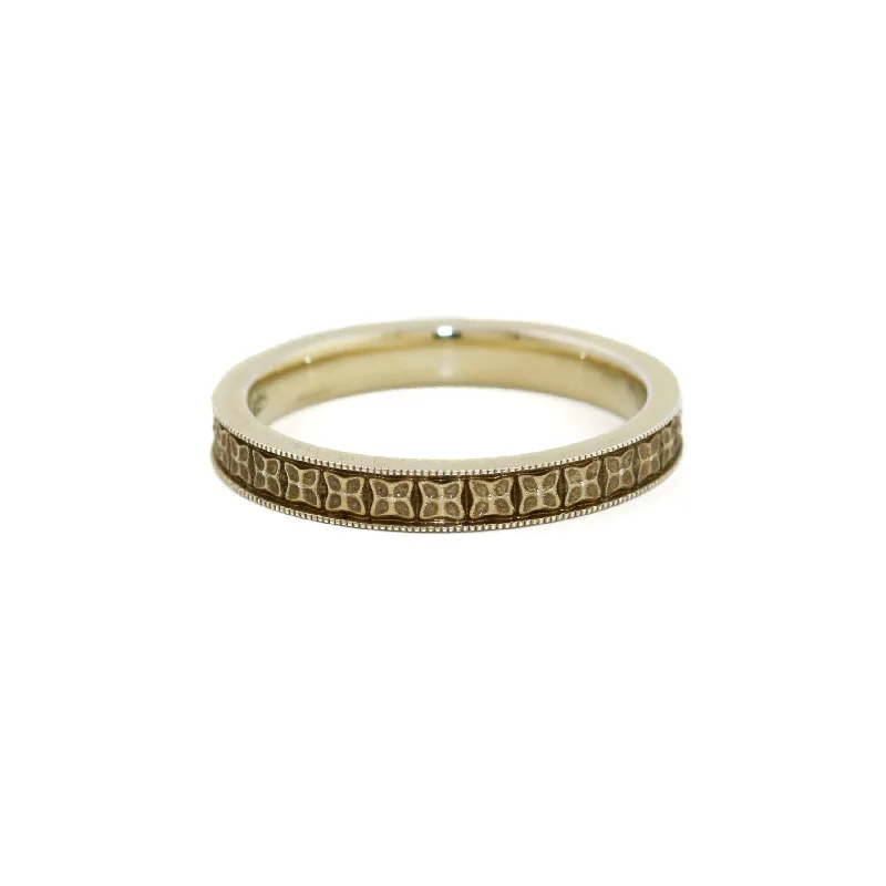 Double band rings-Art-Deco Slim Cigar Band