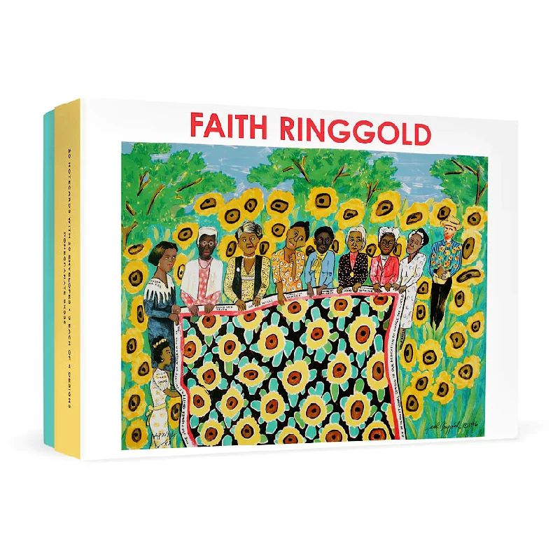 Beaded edge rings-Faith Ringgold Boxed Notecards