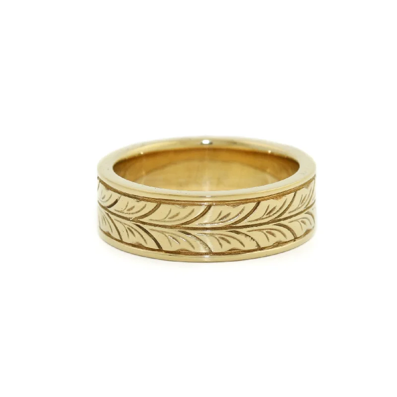 Twisted shank rings-Gold x Hvete+ Cigar Band