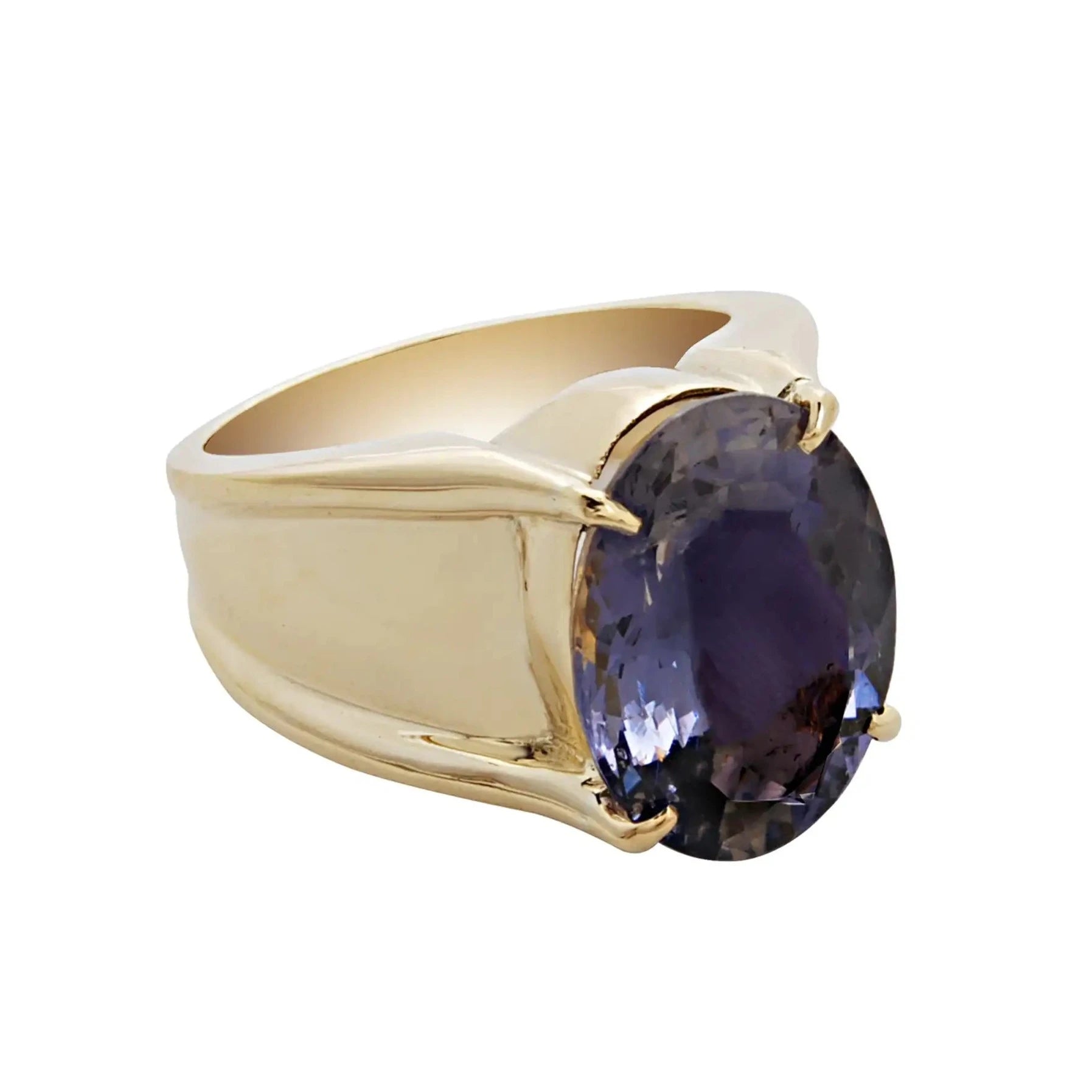 Oval gem rings-Ring- Iolite (1449N)