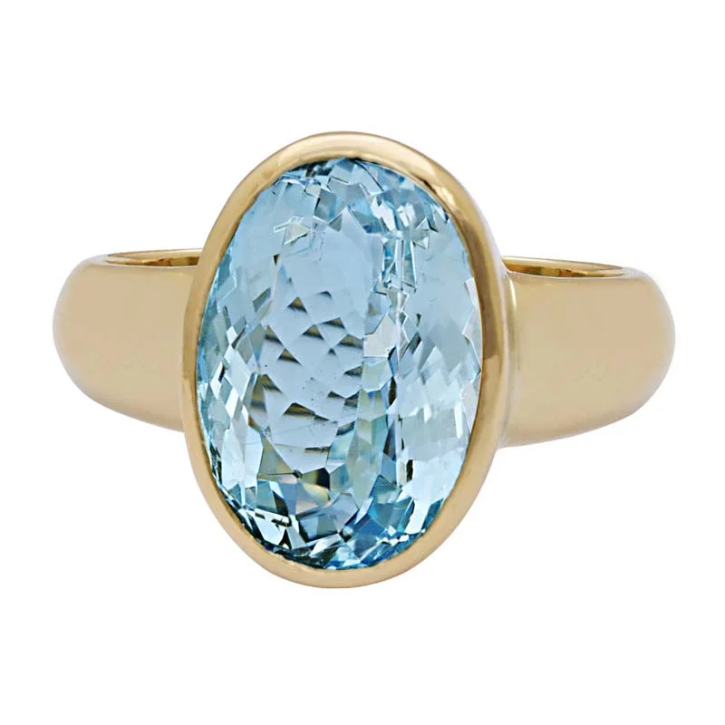 Double band rings-Ring-aquamarine (530D)