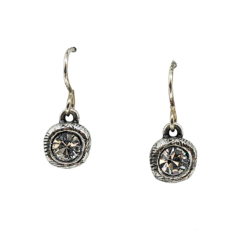 Victorian style rings-Snowball Earring - Silver