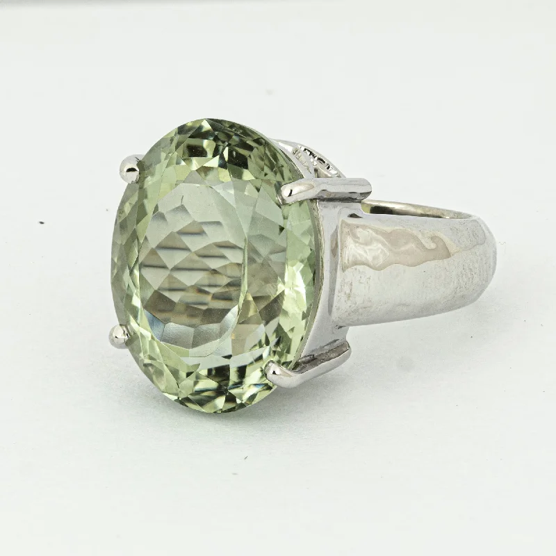 Vintage engagement rings-Repair - Ring - Green Quartz (2259B)