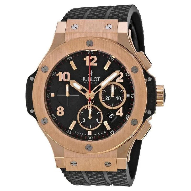 Wooden band watches-Hublot Men's 301.PX.130.RX Big Bang Chronograph Black Rubber Watch