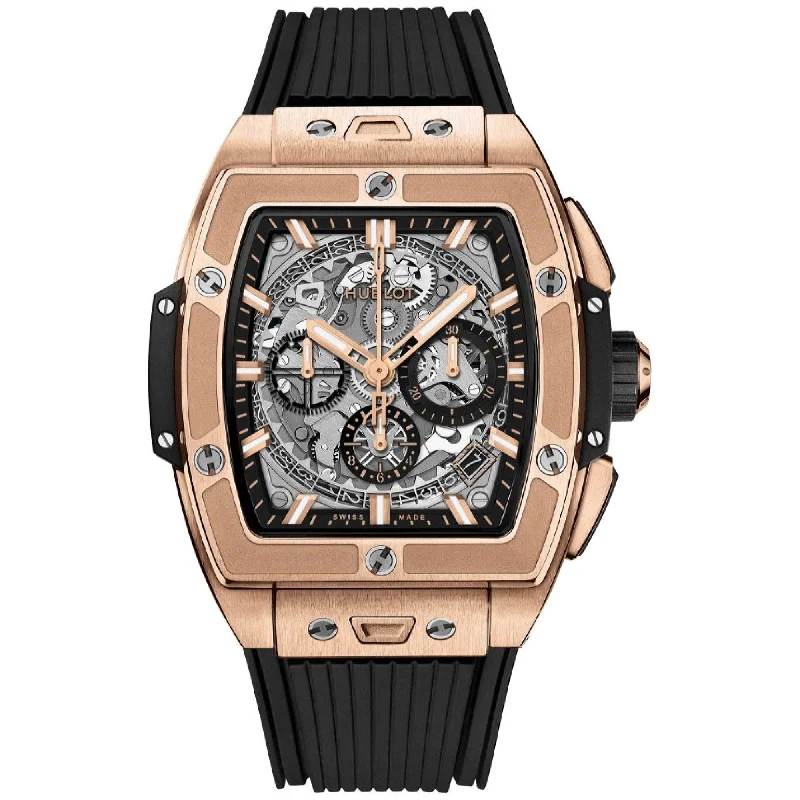 Retro digital watches-Hublot Men's 642.OX.0180.RX Spirit of Big Bang Chronograph Black Rubber Watch