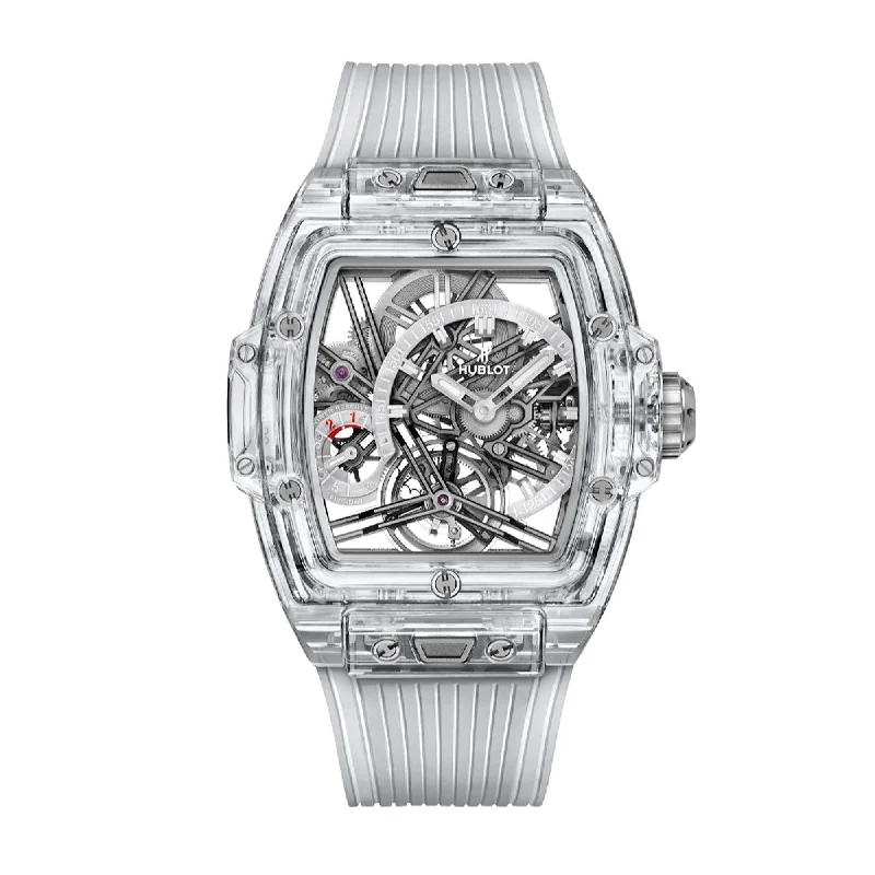 Floral bezel watches-Hublot Men's 645.JX.5120.RT Spirit of Big Bang White Rubber Watch