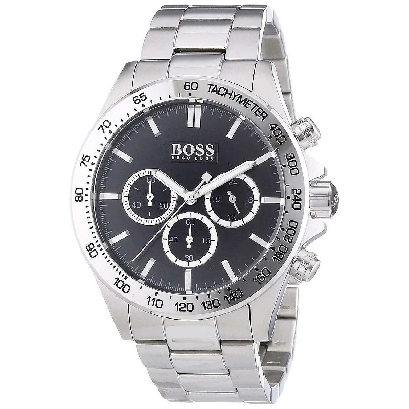 Retro analog watches-Hugo Boss Men's 1512965 Hugo Boss Chronograph Chronograph Stainless Steel Watch