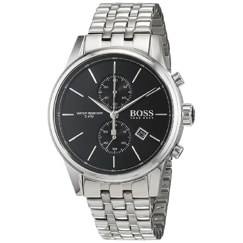 Waterproof sport watches-Hugo Boss Men's 1513383 Jet Chronograph Stainless Steel Watch