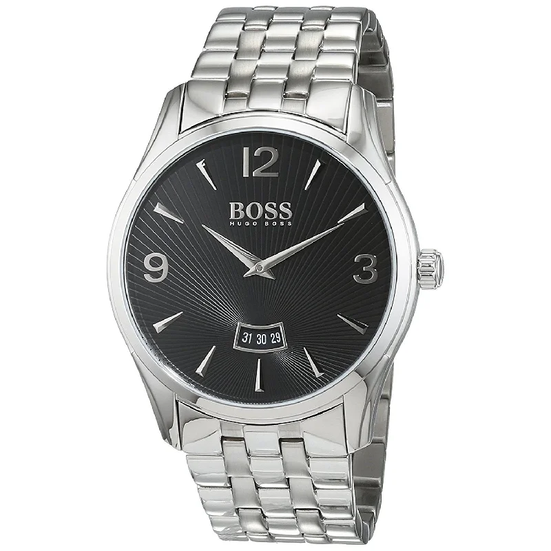 Matte black watches-Hugo Boss Men's 1513429 Commander Stainless Steel Watch