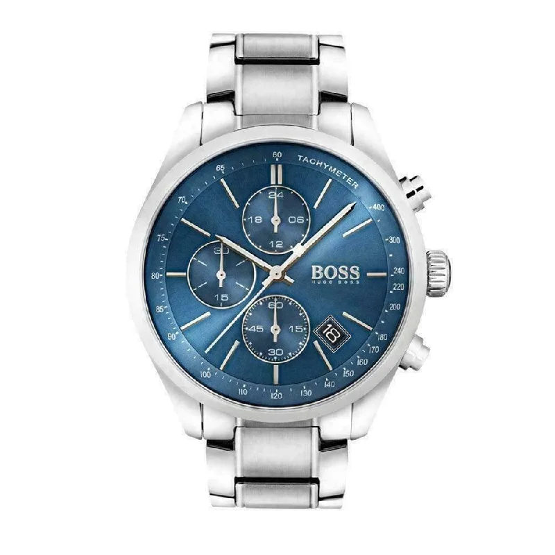 Digital sport watches-Hugo Boss Men's 1513478 Grand Prix Chronograph Stainless Steel Watch